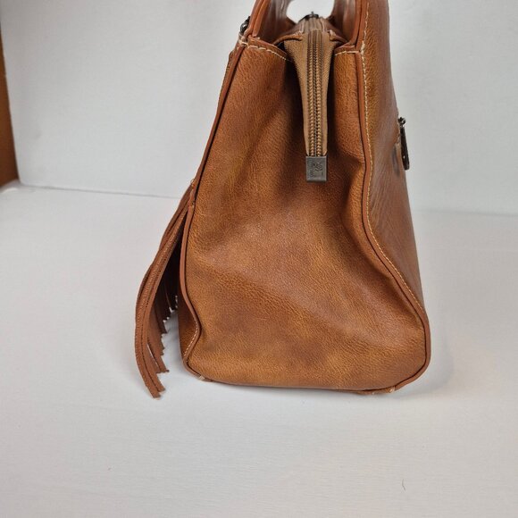 Montana West American Bling Collection Fringe Studded Western Shoulder Bag - Picture 8 of 16